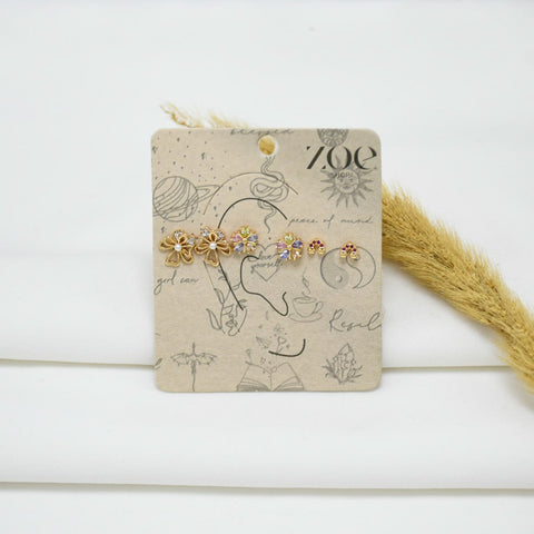 SET DE ARETES GOLD LEONOR