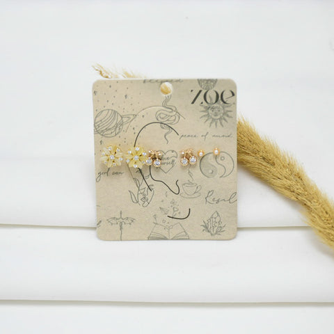 SET DE ARETES GOLD ANAEL