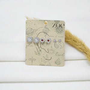 SET DE ARETES SILVER KIM