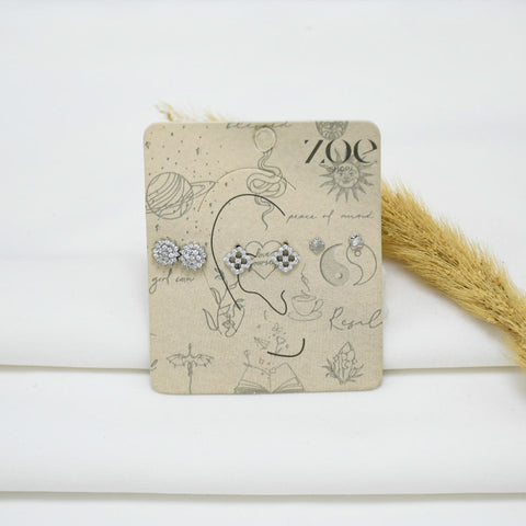SET DE ARETES SILVER NAYARA