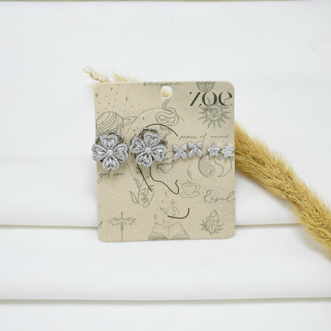 SET DE ARETES SILVER KIARA
