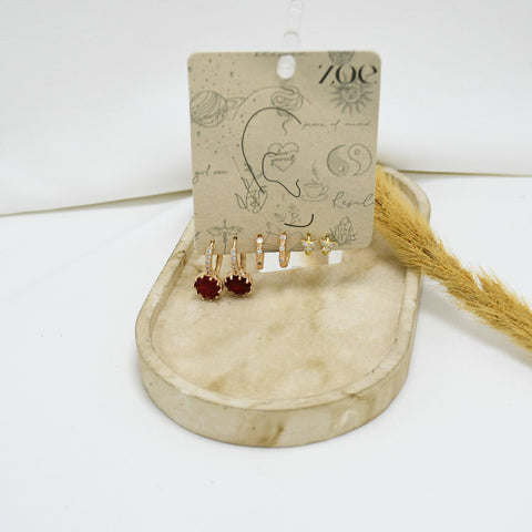SET DE ARGOLLAS GOLD V