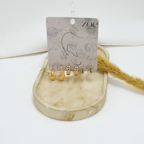 SET DE ARGOLLAS GOLD IX