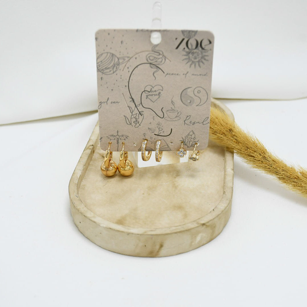 SET DE ARGOLLAS GOLD XVI