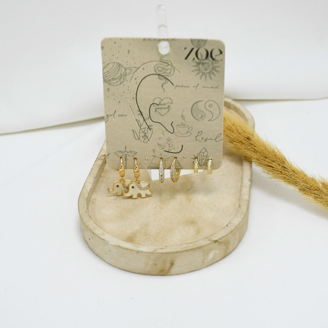 SET DE ARGOLLAS GOLD XVII