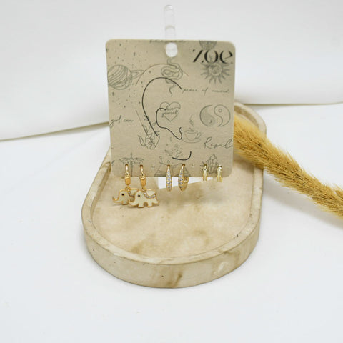 SET DE ARGOLLAS GOLD XVII