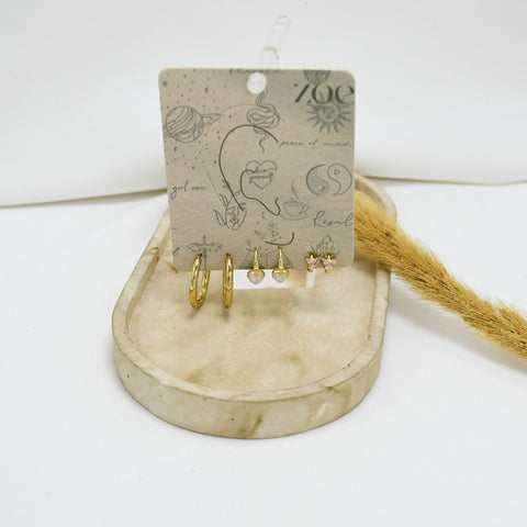 SET DE ARGOLLAS GOLD XVIII
