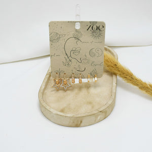 SET DE ARGOLLAS GOLD XIX