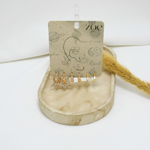 SET DE ARGOLLAS GOLD XIX