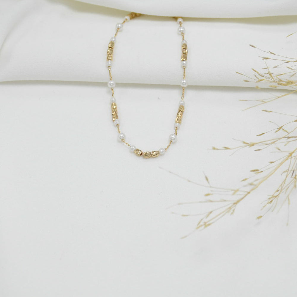 TOBILLERA GOLD PERLAS