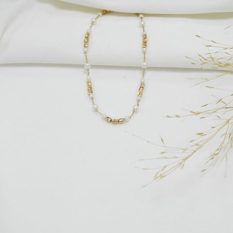 TOBILLERA GOLD PERLAS