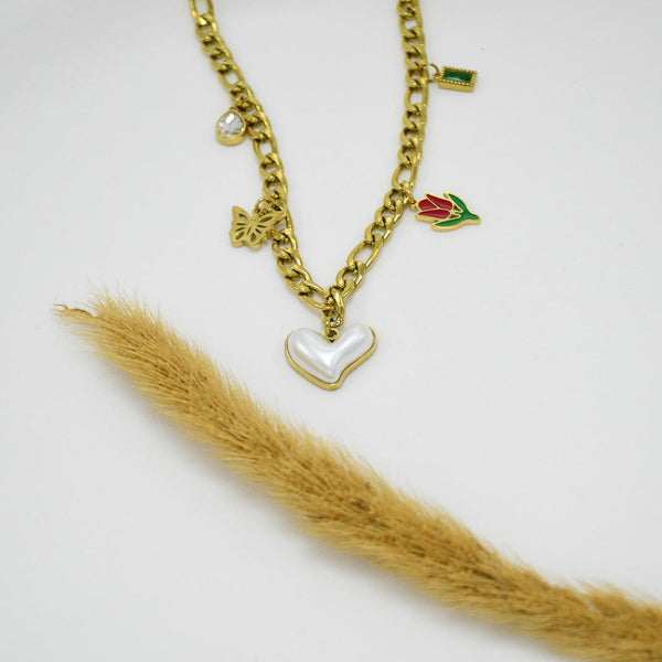 COLLAR GOLD CHUNKY BEREA