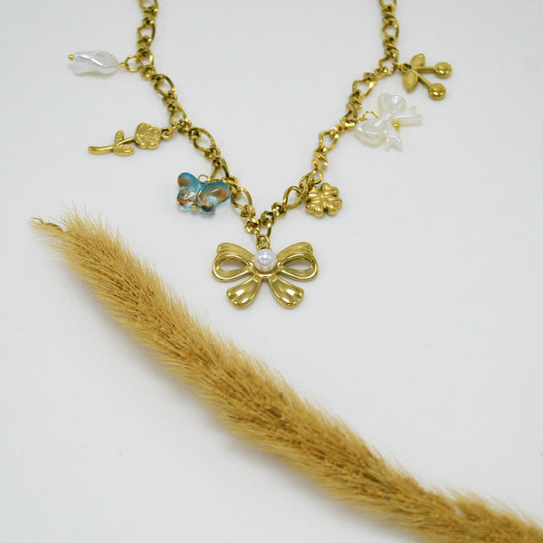 COLLAR GOLD CHUNKY AURORA