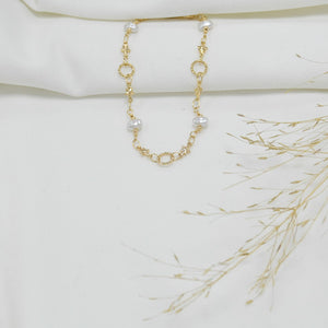 TOBILLERA GOLD PERLAS
