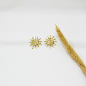 ARETES CHUNKY GOLD SUNNY