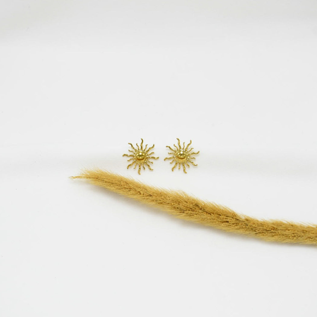 ARETES CHUNKY GOLD SUNSHINE