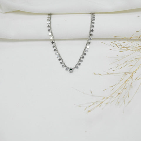 TOBILLERA SILVER GREEN