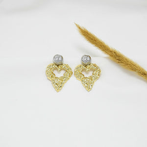ARETES CHUNKY GOLD SIENNA