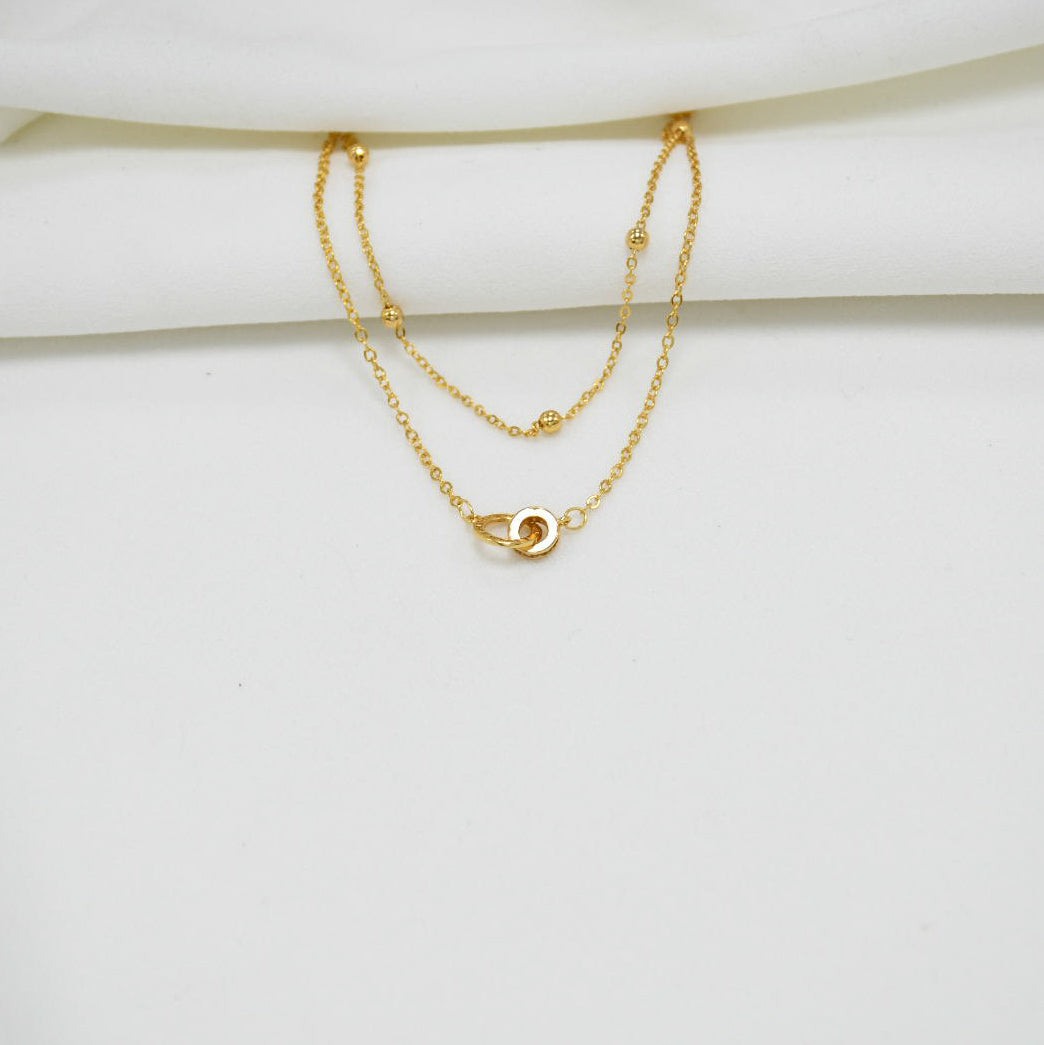 TOBILLERA DOBLE GOLD