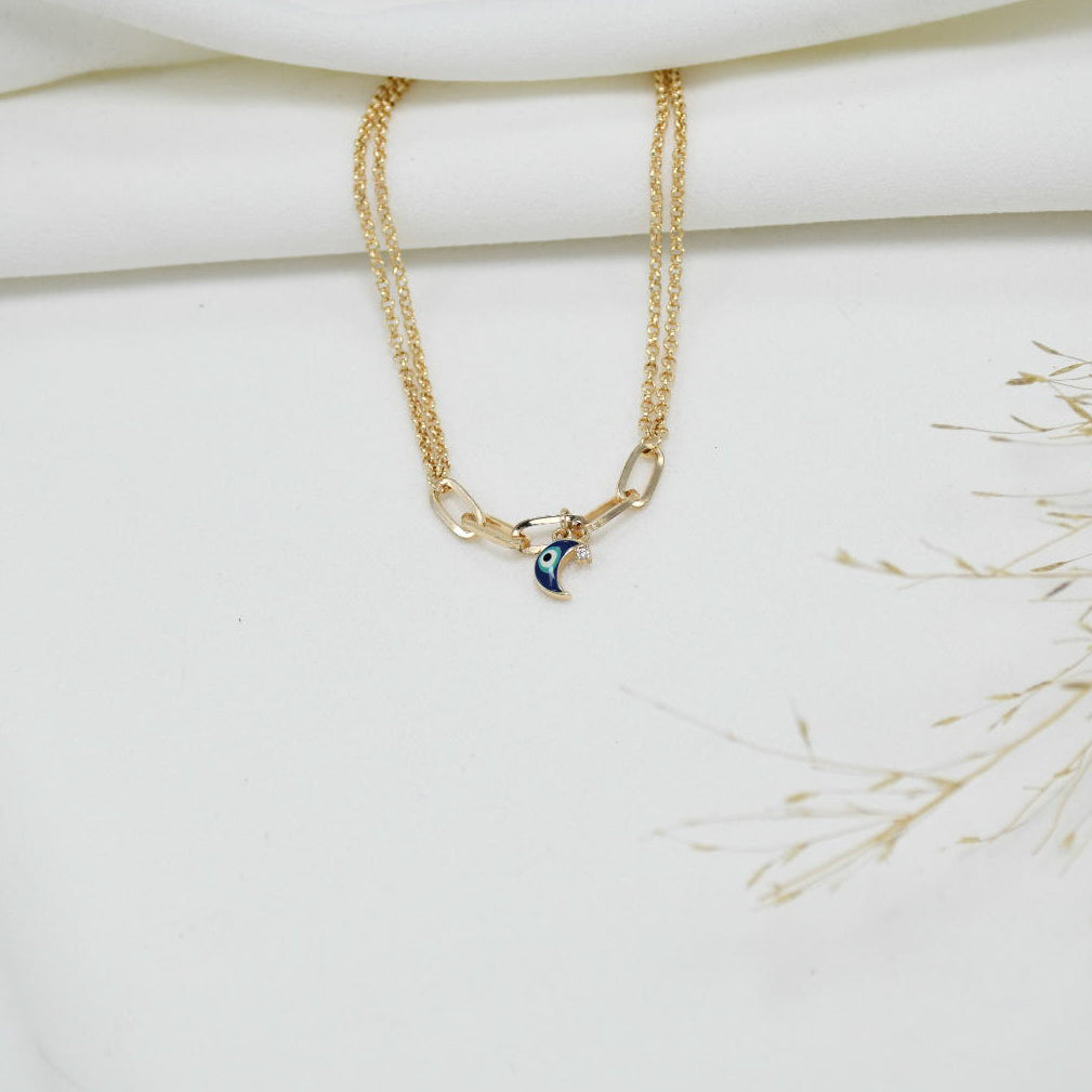 TOBILLERA GOLD DOBLE OJO TURCO