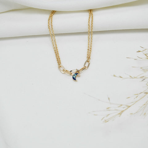 TOBILLERA GOLD DOBLE OJO TURCO