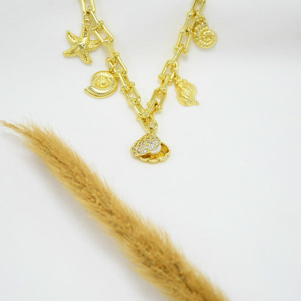 COLLAR GOLD CHUNKY VALESKA