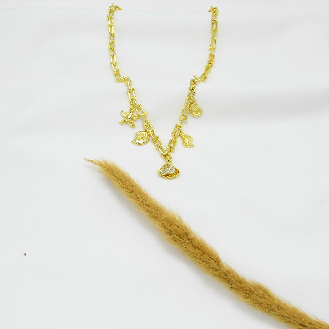 COLLAR GOLD CHUNKY VALESKA