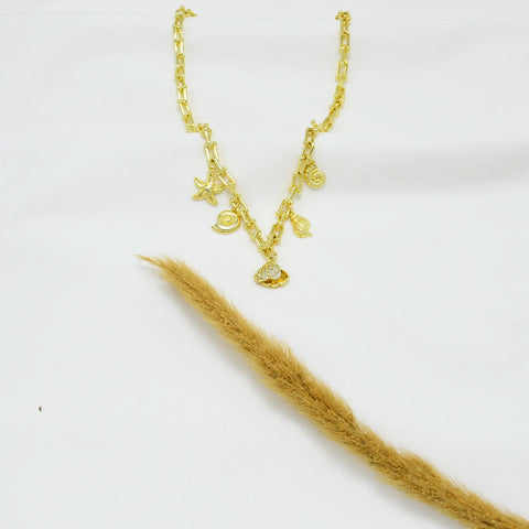 COLLAR GOLD CHUNKY VALESKA