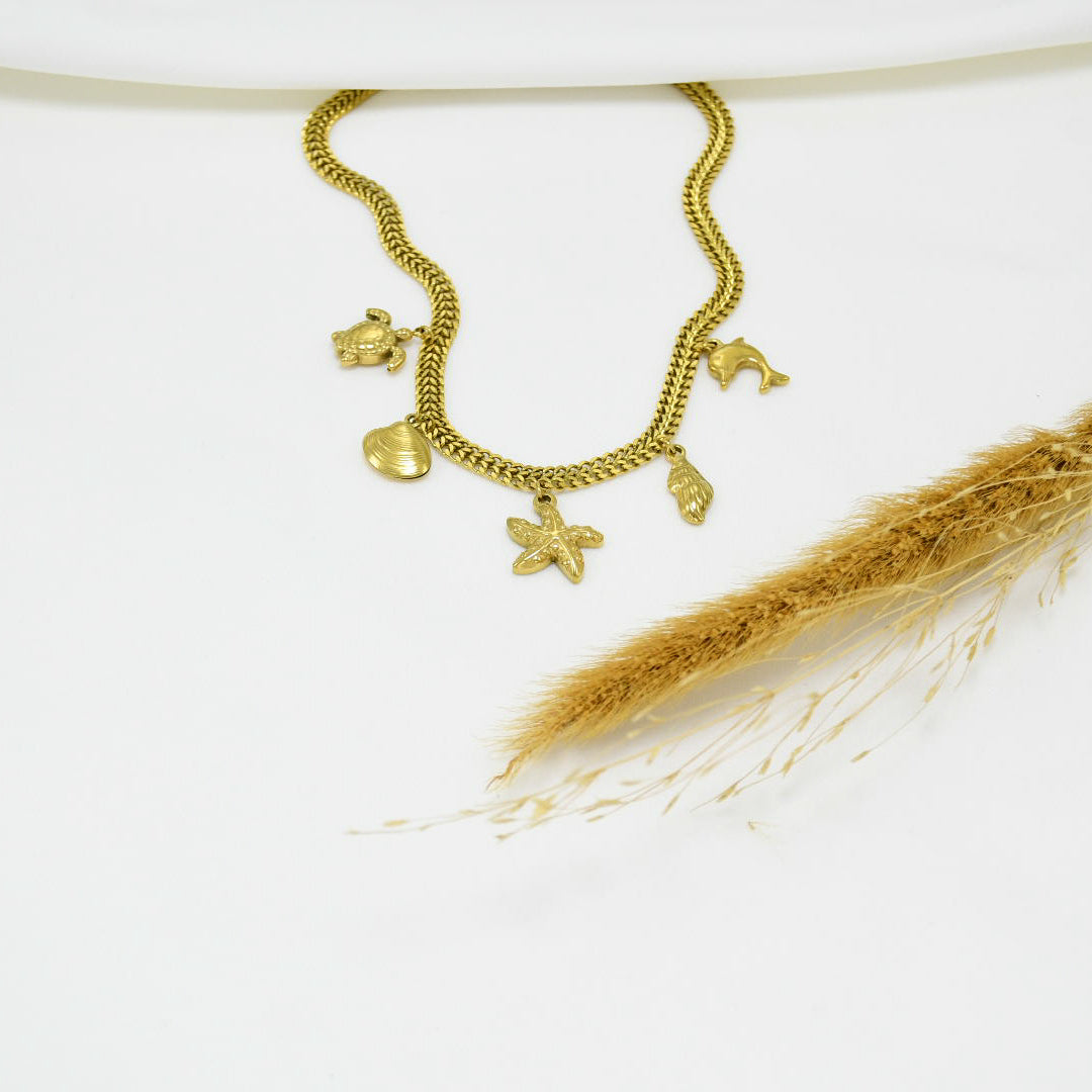 COLLAR GOLD CHUNKY AGUSTINE
