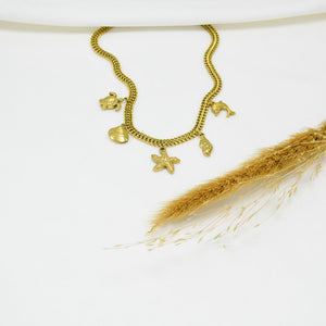 COLLAR GOLD CHUNKY AGUSTINE