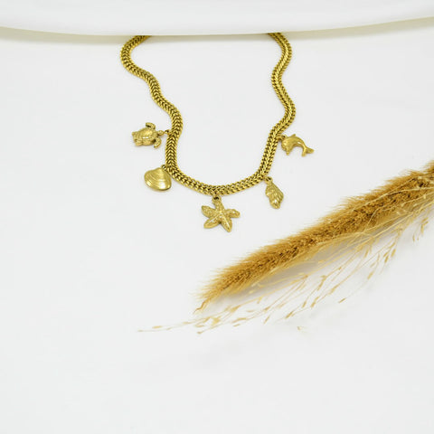 COLLAR GOLD CHUNKY AGUSTINE