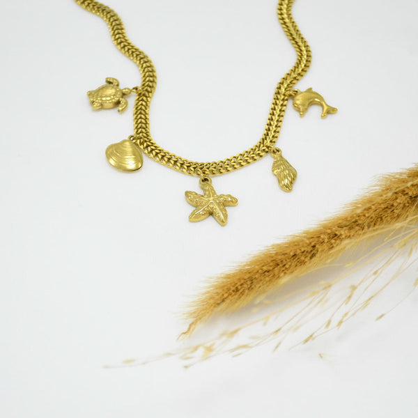 COLLAR GOLD CHUNKY AGUSTINE