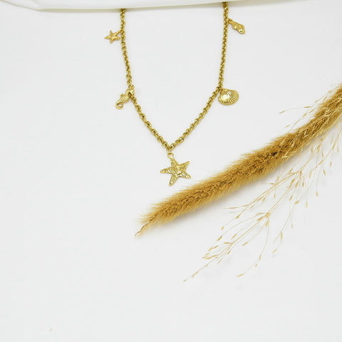 COLLAR GOLD CHUNKY ANNETH