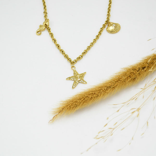 COLLAR GOLD CHUNKY ANNETH