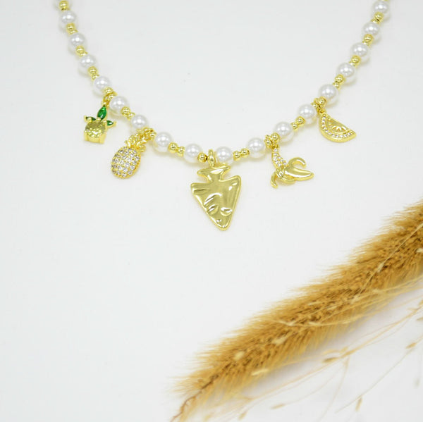 COLLAR GOLD CHUNKY SOFFIE