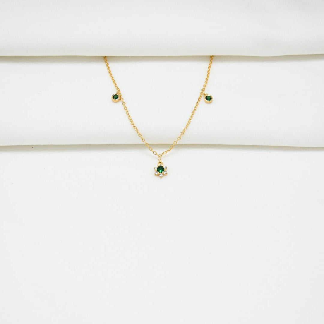 TOBILLERA GOLD GREEN