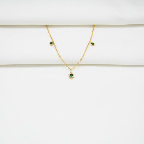 TOBILLERA GOLD GREEN