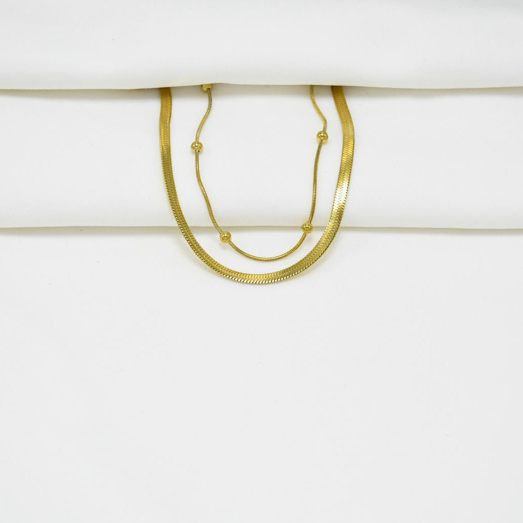 TOBILLERA DOBLE GOLD SIREN