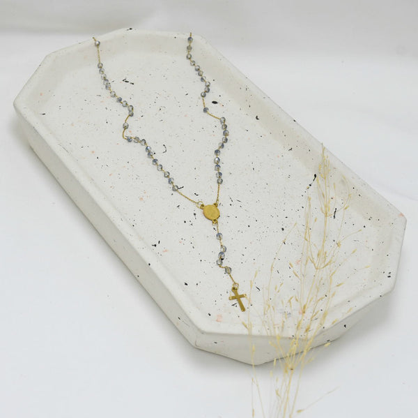 ROSARIO GOLD MOSTACILLAS VIRGEN MARÍA GRIS