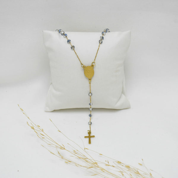 ROSARIO GOLD MOSTACILLAS VIRGEN MARÍA GRIS