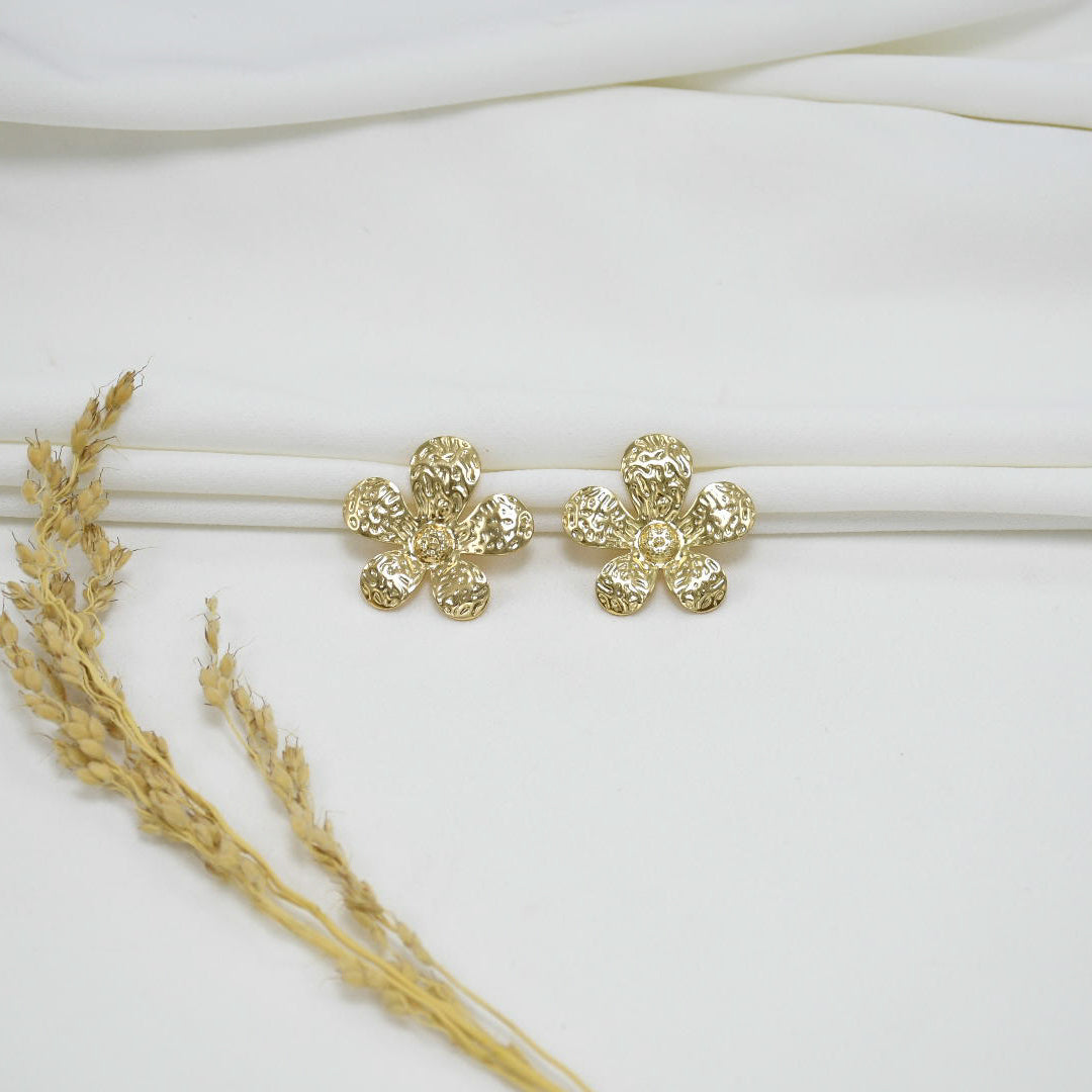 ARETES CHUNKY GOLD FARELA