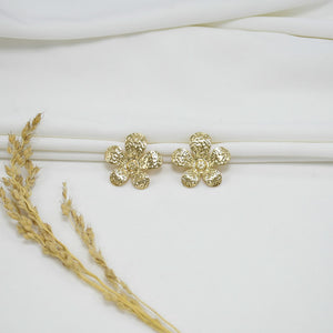 ARETES CHUNKY GOLD FARELA