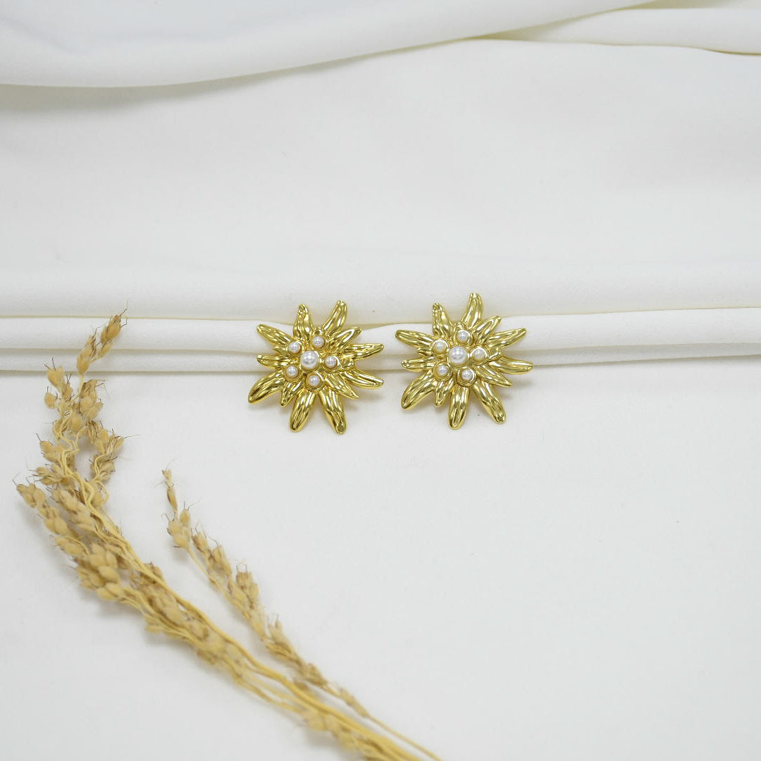 ARETES CHUNKY GOLD PIA