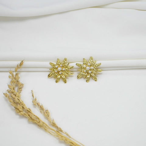 ARETES CHUNKY GOLD PIA