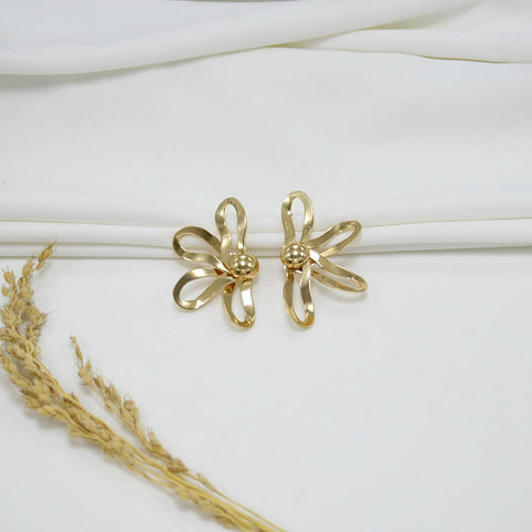 ARETES CHUNKY GOLD YVONNE