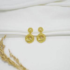 ARETES CHUNKY GOLD MAGDALENA