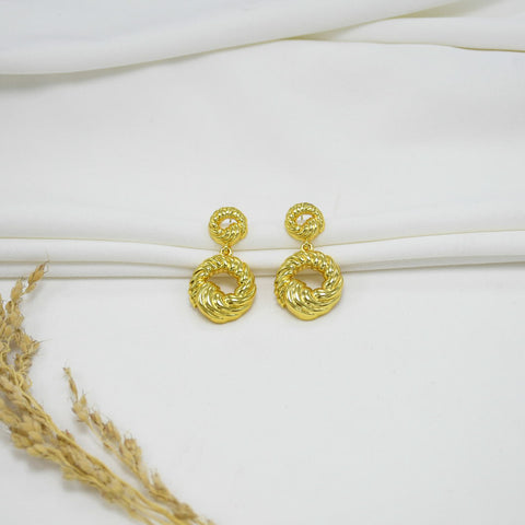 ARETES CHUNKY GOLD MAGDALENA