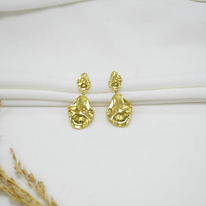 ARETES CHUNKY GOLD KEILA
