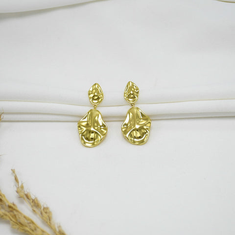 ARETES CHUNKY GOLD KEILA