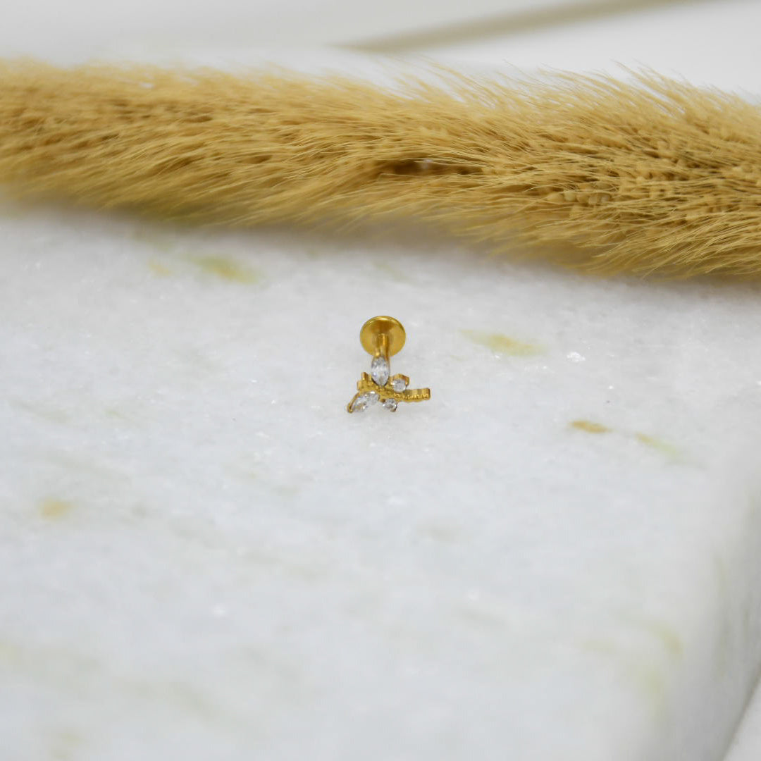 PIERCING DE TITANIO GOLD JESSIE